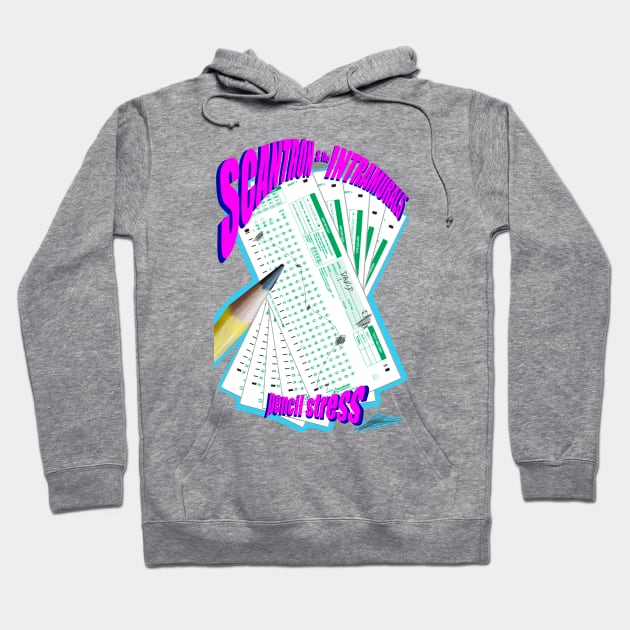 Scantron & the INTRAMURALS- pencil stress tour shirt Hoodie by Popoffthepage